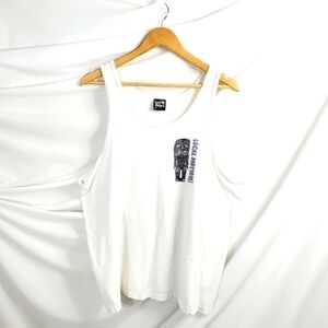 VTG Local Motion 80s 90s Hawaii Tank Top XL White Double Sided Single Stitch USA
